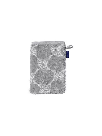 JOOP | Waschhandschuh Cornflower 16x22cm Silber | 